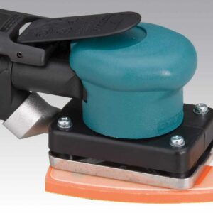 Dynabrade 58506 3-7/8" W x 5-5/8" L (99 mm x 143 mm) Dynabug® II Orbital Sander, Central Vacuum .15 hp, 10,000 RPM, 3/32" (2.5 mm) Dia. Orbit, Rear Exhaust