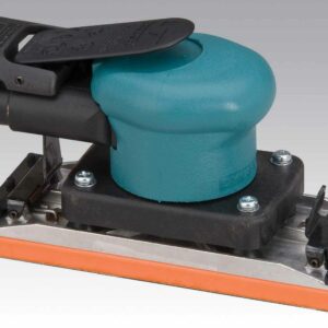 Dynabrade 58507 2-3/4" W x 7" L (70 mm x 178 mm) Dynabug® II Orbital Sander, Non-Vacuum with Clips .15 hp, 10,000 RPM, 3/32" (2.5 mm) Dia. Orbit, Rear Exhaust