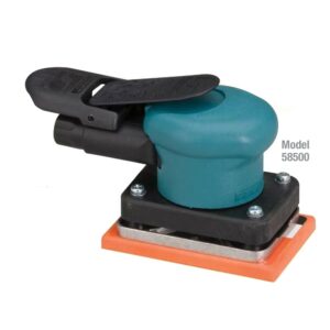 Dynabrade 58509 3" W x 4-1/4" L (76 mm x 108 mm) Dynabug® II Orbital Sander, Non-Vacuum .15 hp, 10,000 RPM, 3/32" (2.5 mm) Dia. Orbit, Rear Exhaust