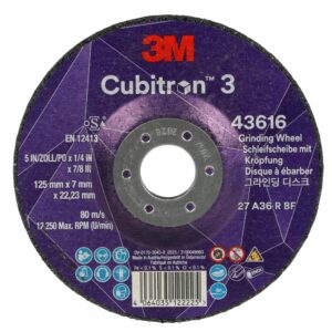 3M Cubitron 3 Cut-Off Wheel T42 125mm x 2.5mm x 22.23mm (87963) - Pack of 25 - Image 1