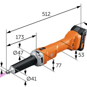 Fein Cordless AGSZ 18-280 LBL AS - (71230561000) - Image 5