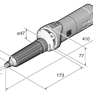 Fein Corded GSZ8-90PEL Hand Grinder 230v  (GP) - (72232060000) - Image 3