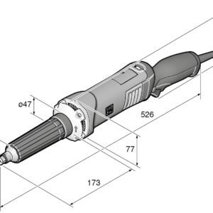 Fein Corded GSZ11-320PERL Hand Grinder 230v  (GP) - (72232260000) - Image 4