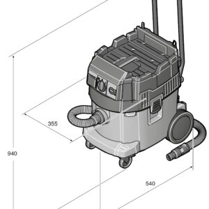 Fein Corded Dustex 35LX AC L-Class Dust Extraction 110v - (92030060241) - Image 4