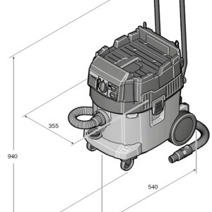 Fein Corded Dustex 35MX AC M-Class Dust Extraction 230v - (92032060240) - Image 4