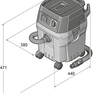 Fein Corded Dustex 25L Dust Extraction 230v [Anti-Static] - (92035223240) - Image 5