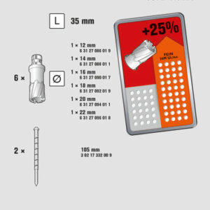 Fein Accessory Best of Core Drill Bit Set HM Ultra 35QI - (63127086040) - Image 3