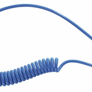 Prevost PU Recoil Hose Blue - 10M - BSPT male thread = R 1/4