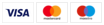 Payment icons Visa, Mastercard and maestro
